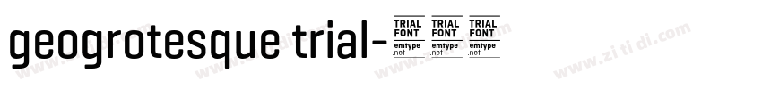 geogrotesque trial字体转换